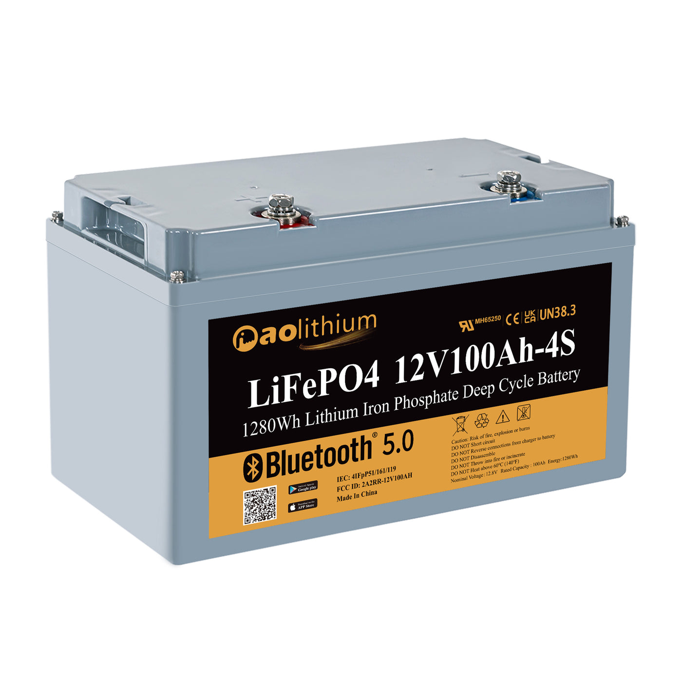 12V100Ah-4S Lithium LiFePO4 Battery